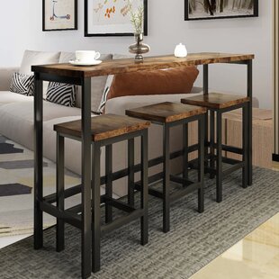 Slim Table With Stools Wayfair